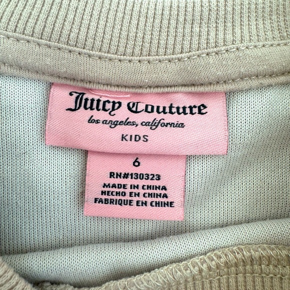 Girls pink Juicy Couture velour set. Size 6 - Picture 4 of 4
